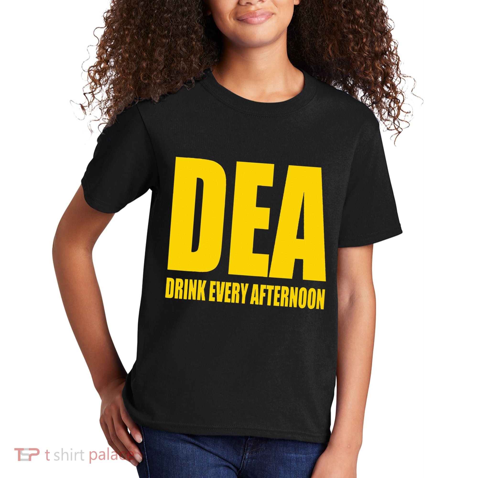 Dea Drink Every Afternoon Funny Drinking Parody Gift Kids T-Shirt