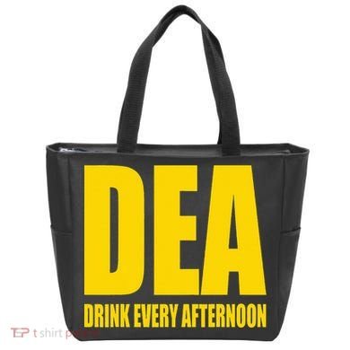 Dea Drink Every Afternoon Funny Drinking Parody Gift Tote Bag