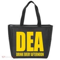 Dea Drink Every Afternoon Funny Drinking Parody Gift Tote Bag thumb 0