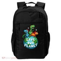 Determined Dino Earth Save Our Planet Backpack thumb 0