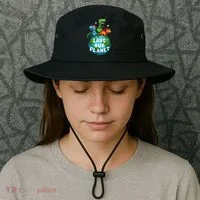 Determined Dino Earth Save Our Planet Bucket Hat thumb 3