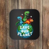 Determined Dino Earth Save Our Planet Coaster thumb 0