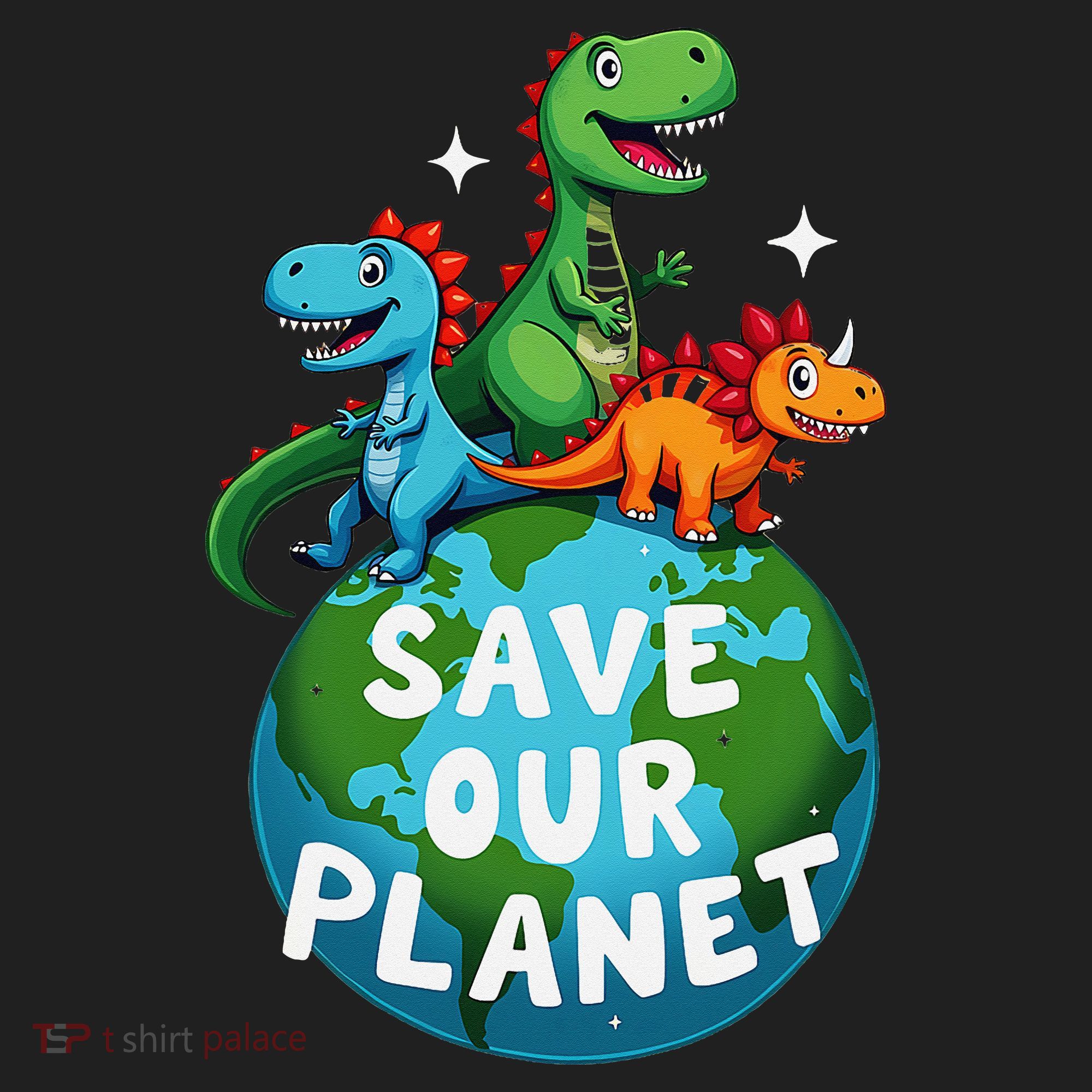 Determined Dino Earth Save Our Planet Tumbler