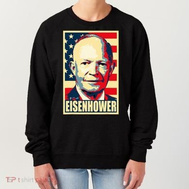 Dwight D. Eisenhower Propaganda Poster Women's Sweatshirt