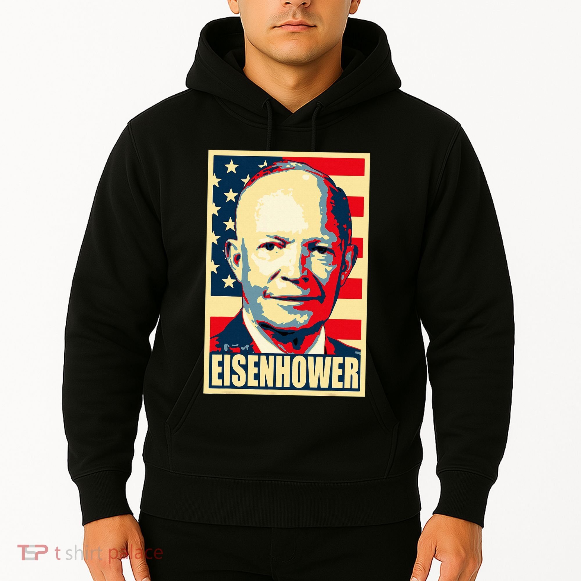 Dwight D. Eisenhower Propaganda Poster Hoodie