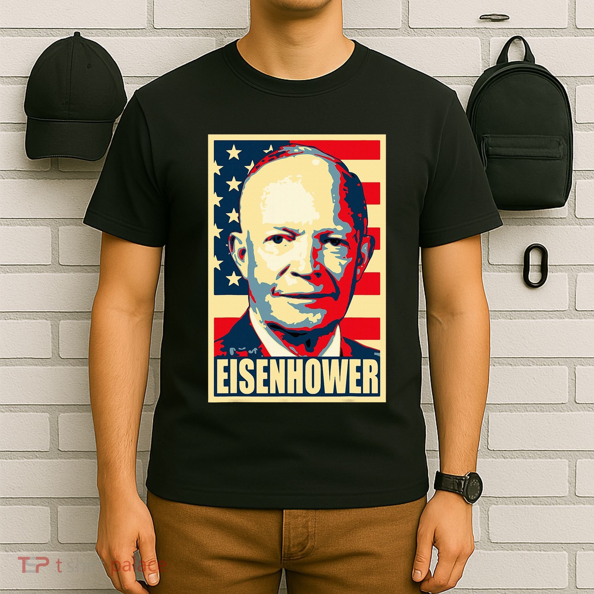 Dwight D. Eisenhower Propaganda Poster T-Shirt
