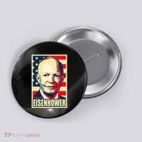 Dwight D. Eisenhower Propaganda Poster Button thumb 0