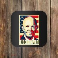 Dwight D. Eisenhower Propaganda Poster Coaster thumb 0