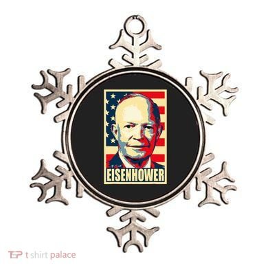 Dwight D. Eisenhower Propaganda Poster Ornament