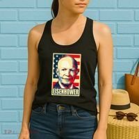 Dwight D. Eisenhower Propaganda Poster Women's Tank Top thumb 2
