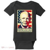 Dwight D. Eisenhower Propaganda Poster Baby Bodysuit thumb 0
