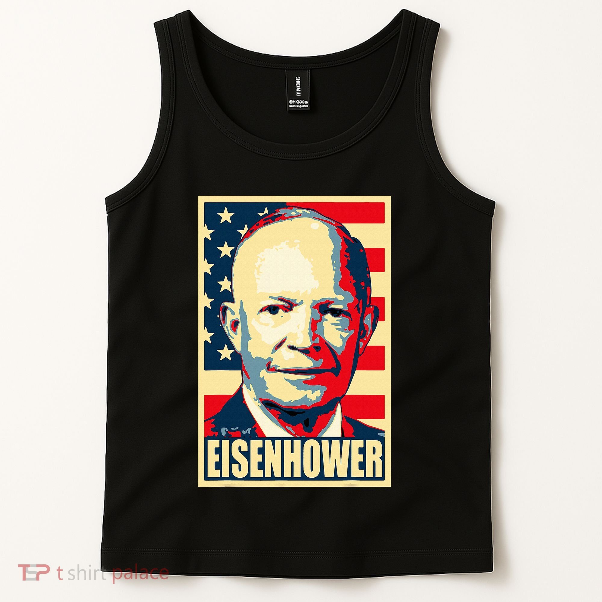 Dwight D. Eisenhower Propaganda Poster Tank Top
