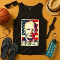 Dwight D. Eisenhower Propaganda Poster Tank Top thumb 4