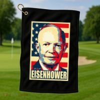 Dwight D. Eisenhower Propaganda Poster Golf Towel thumb 1