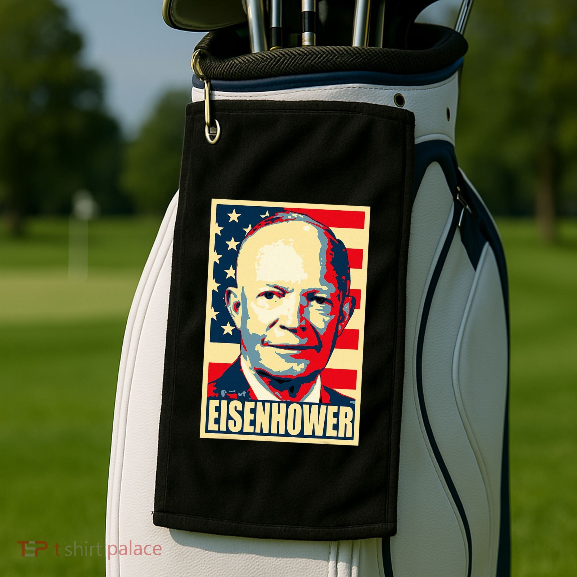 Dwight D. Eisenhower Propaganda Poster Golf Towel