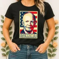 Dwight D. Eisenhower Propaganda Poster Women's T-Shirt thumb 2