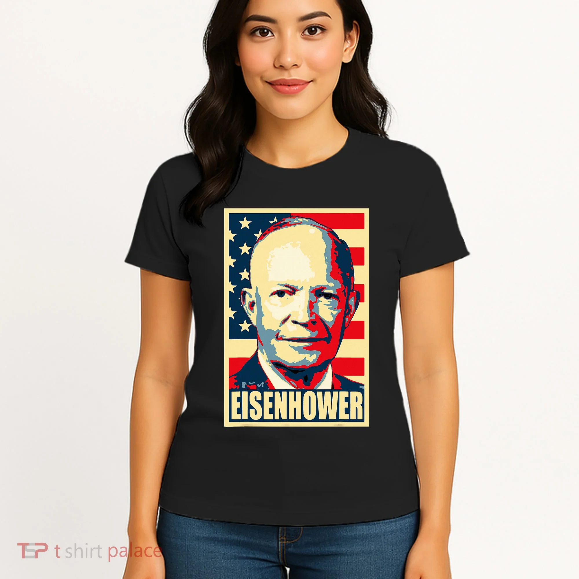 Dwight D. Eisenhower Propaganda Poster Women's T-Shirt
