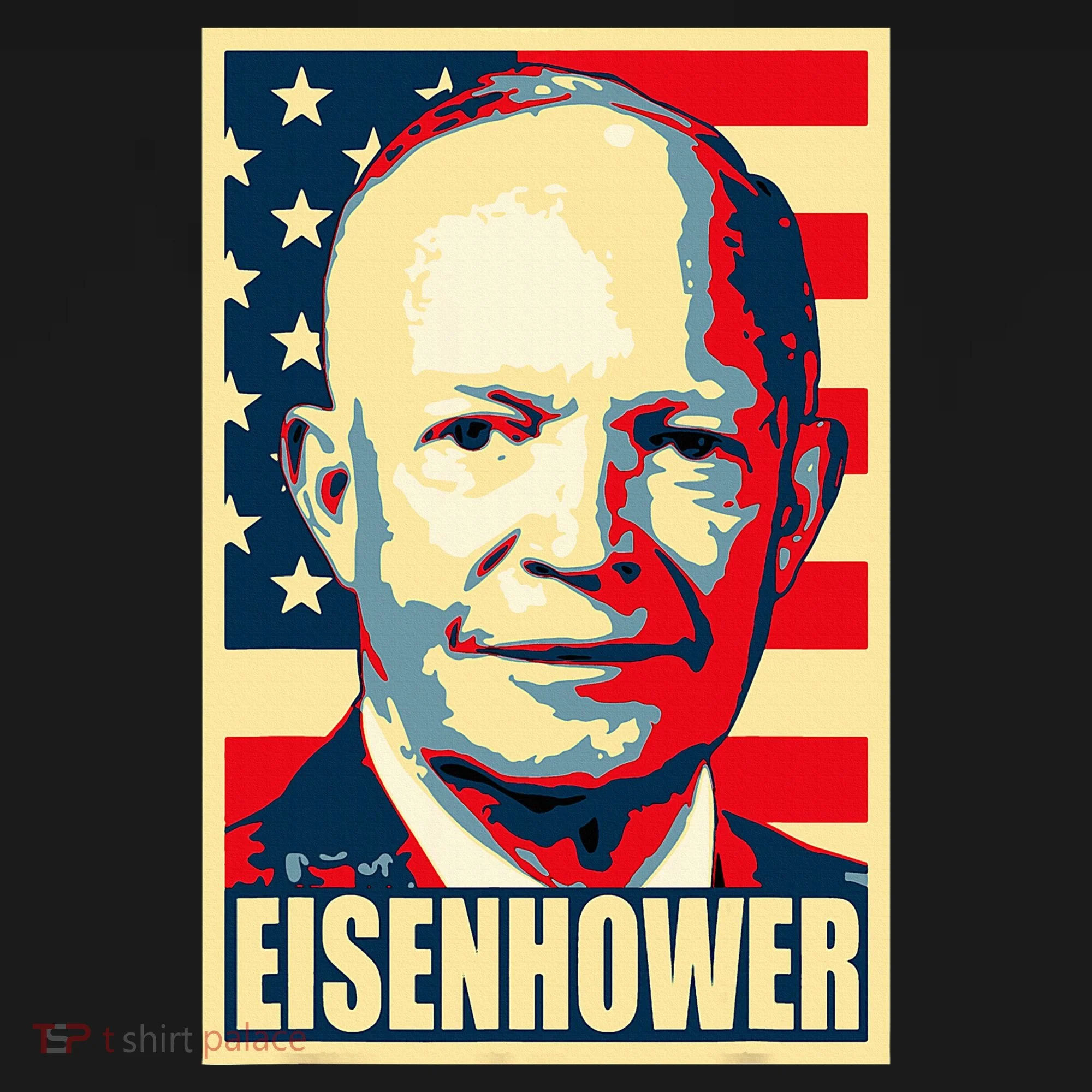 Dwight D. Eisenhower Propaganda Poster Women's T-Shirt