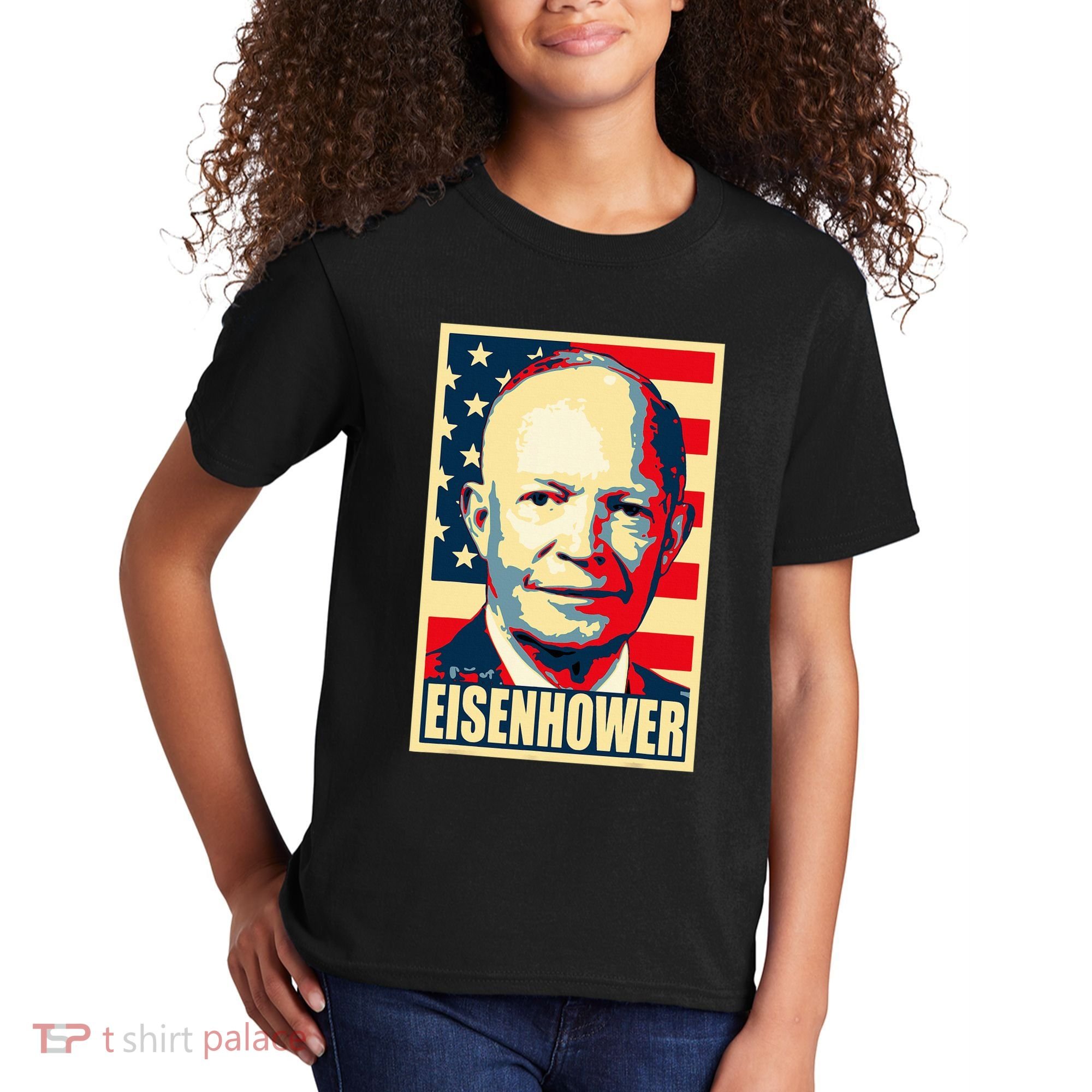 Dwight D. Eisenhower Propaganda Poster Kids T-Shirt