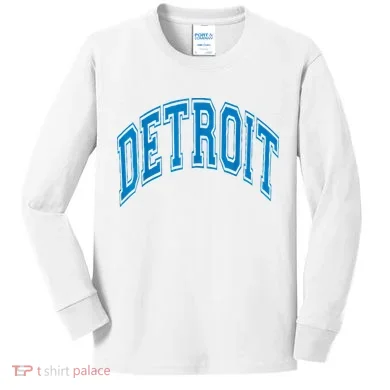 Detroit Kids Long Sleeve Shirt