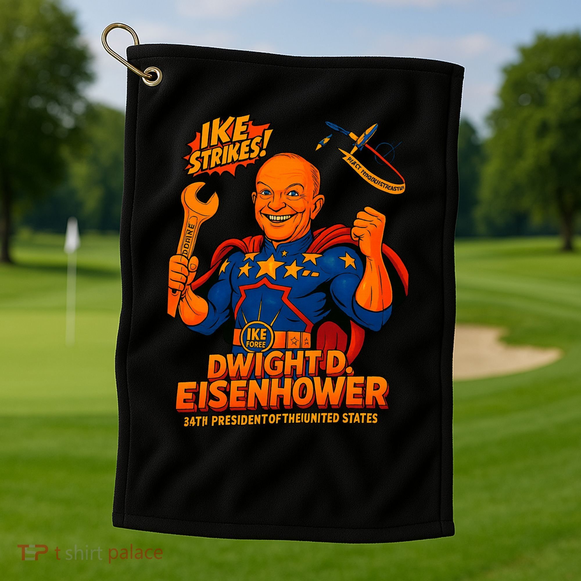 Dwight D. Eisenhower The Presidential Chronicles Golf Towel