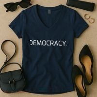 Democracy Women's V-Neck T-Shirt thumb 2