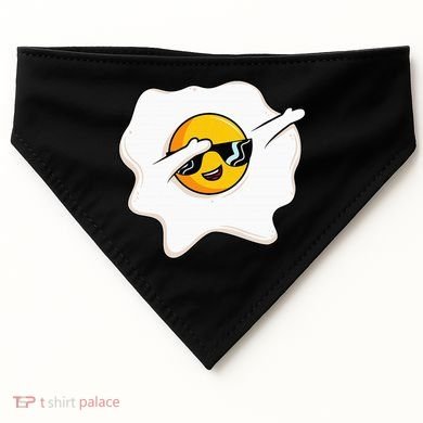 Dab Dabbing Egg Funny Fried Egg USA-Made Doggie Bandana