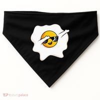 Dab Dabbing Egg Funny Fried Egg USA-Made Doggie Bandana thumb 0