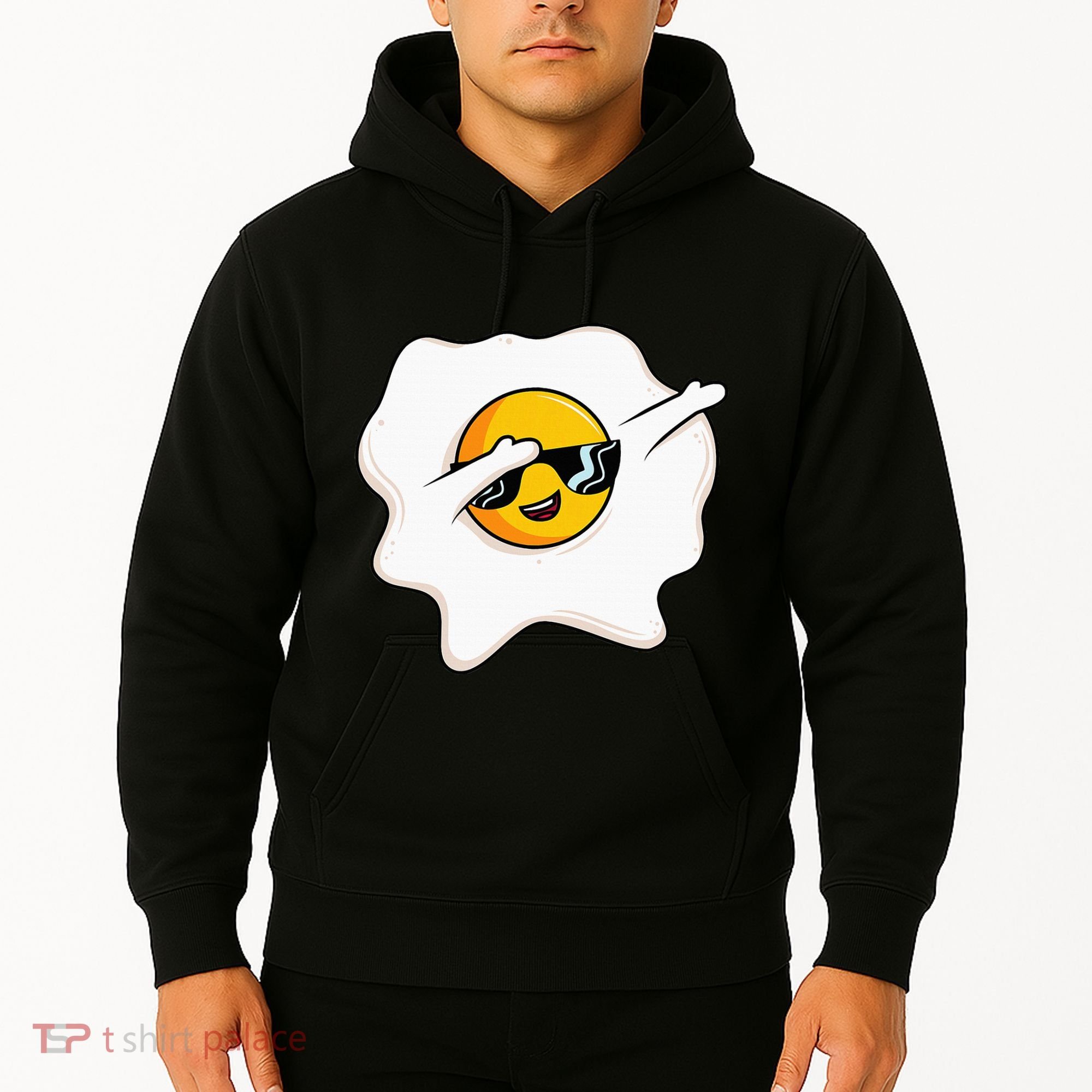 Dab Dabbing Egg Funny Fried Egg Hoodie