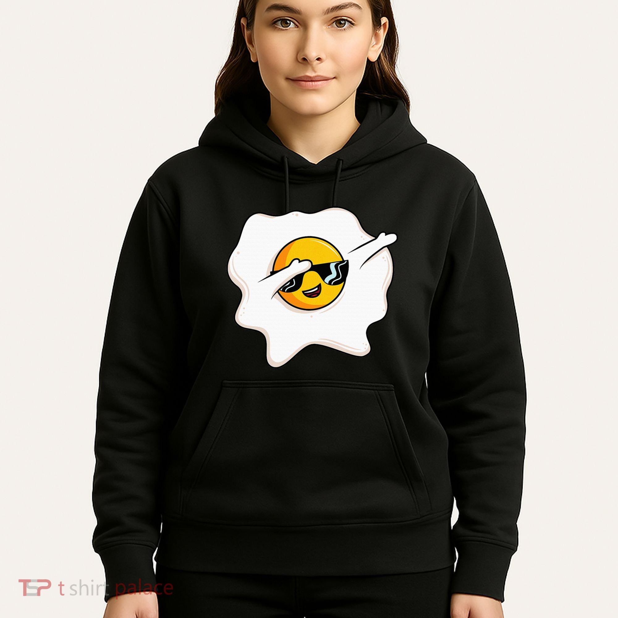 Dab Dabbing Egg Funny Fried Egg Hoodie