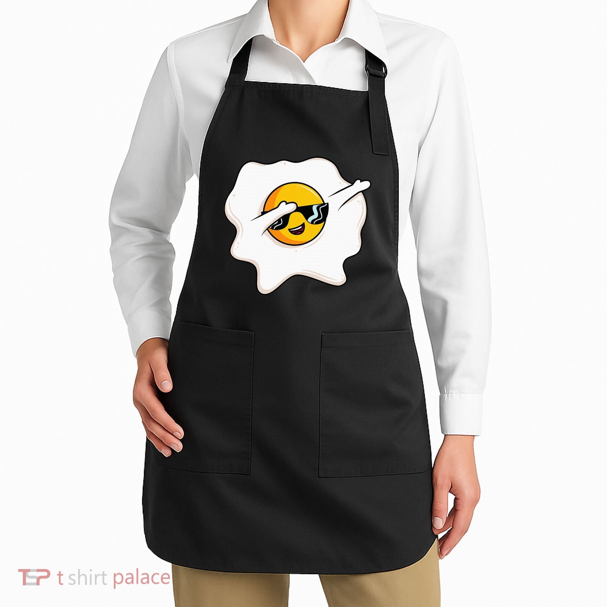 Dab Dabbing Egg Funny Fried Egg Apron