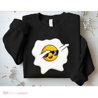 Dab Dabbing Egg Funny Fried Egg Sweatshirt thumb 2