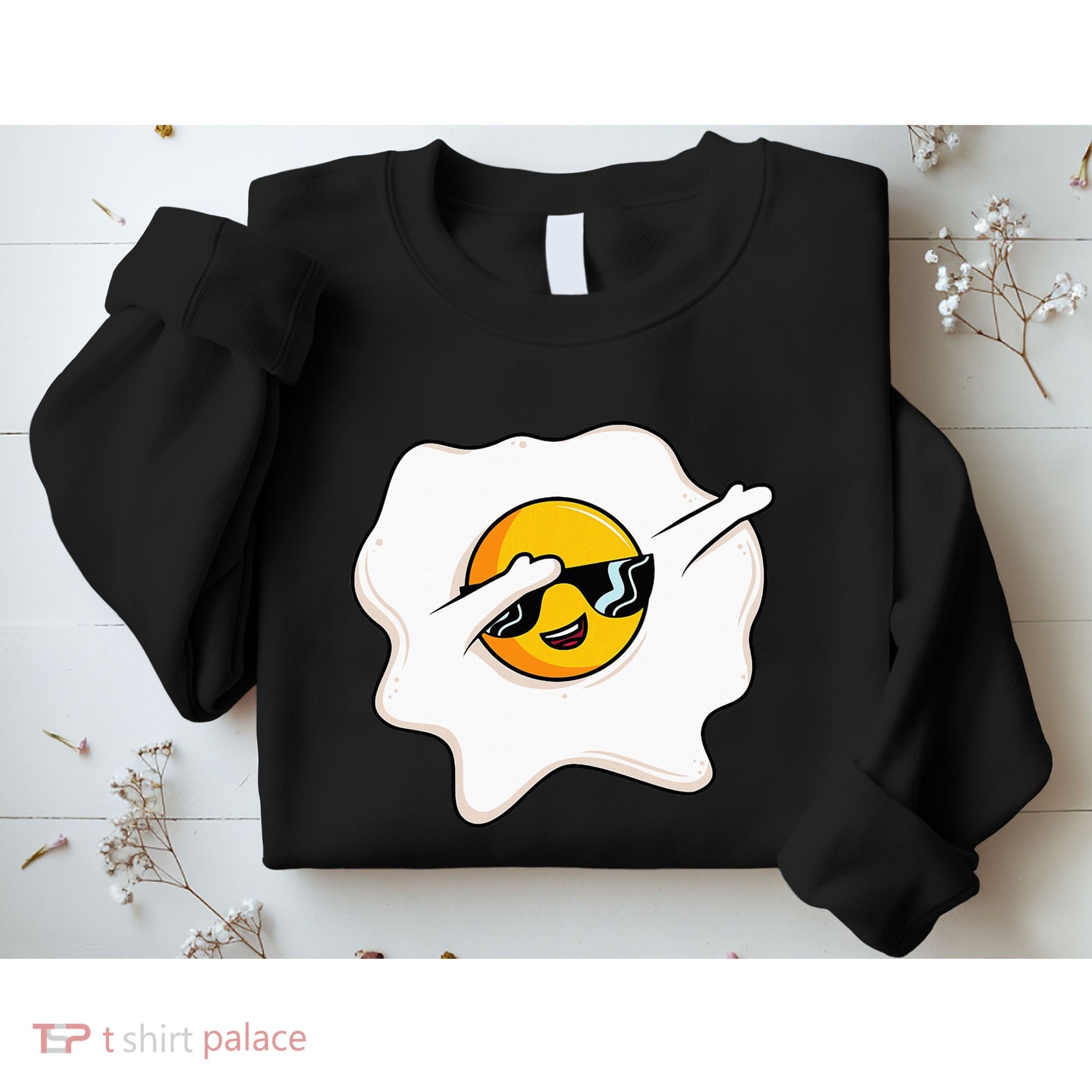 Dab Dabbing Egg Funny Fried Egg Sweatshirt