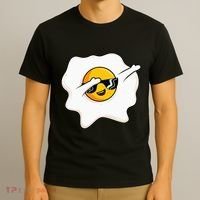 Dab Dabbing Egg Funny Fried Egg T-Shirt thumb 3