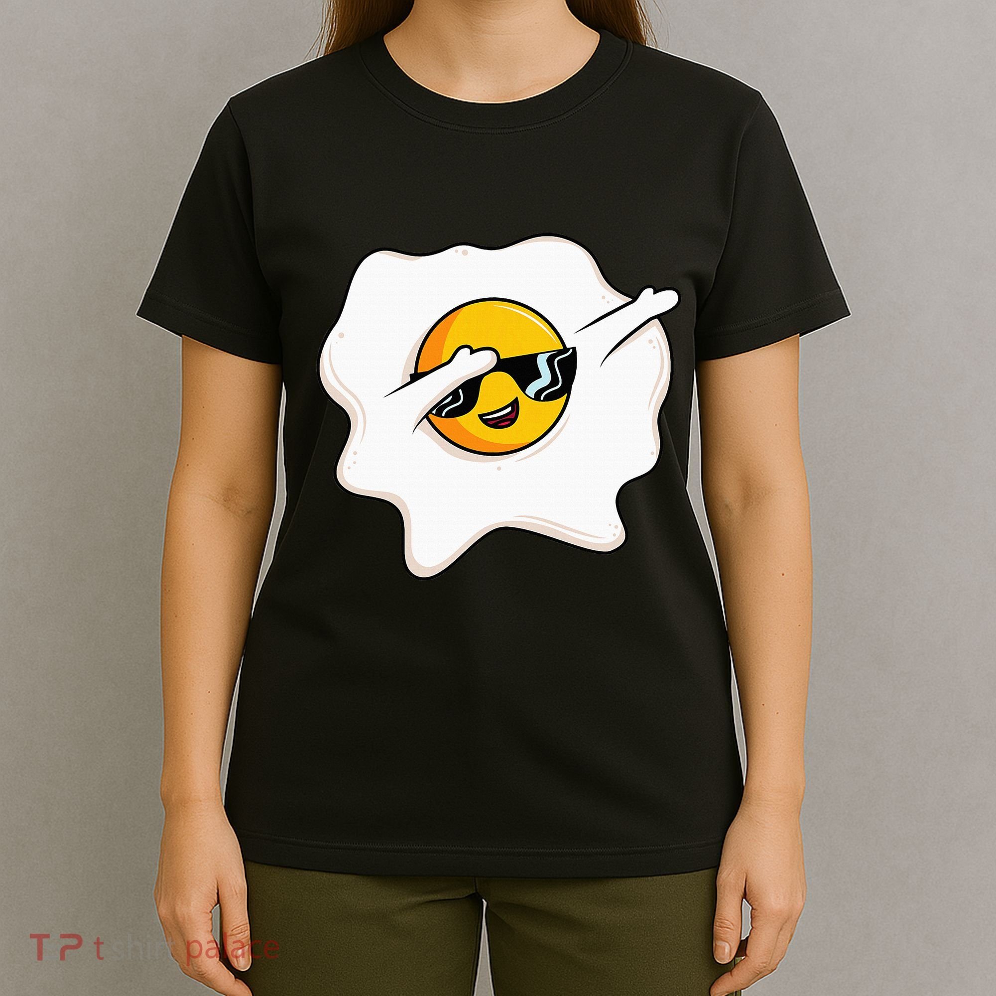 Dab Dabbing Egg Funny Fried Egg T-Shirt