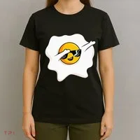 Dab Dabbing Egg Funny Fried Egg T-Shirt thumb 4