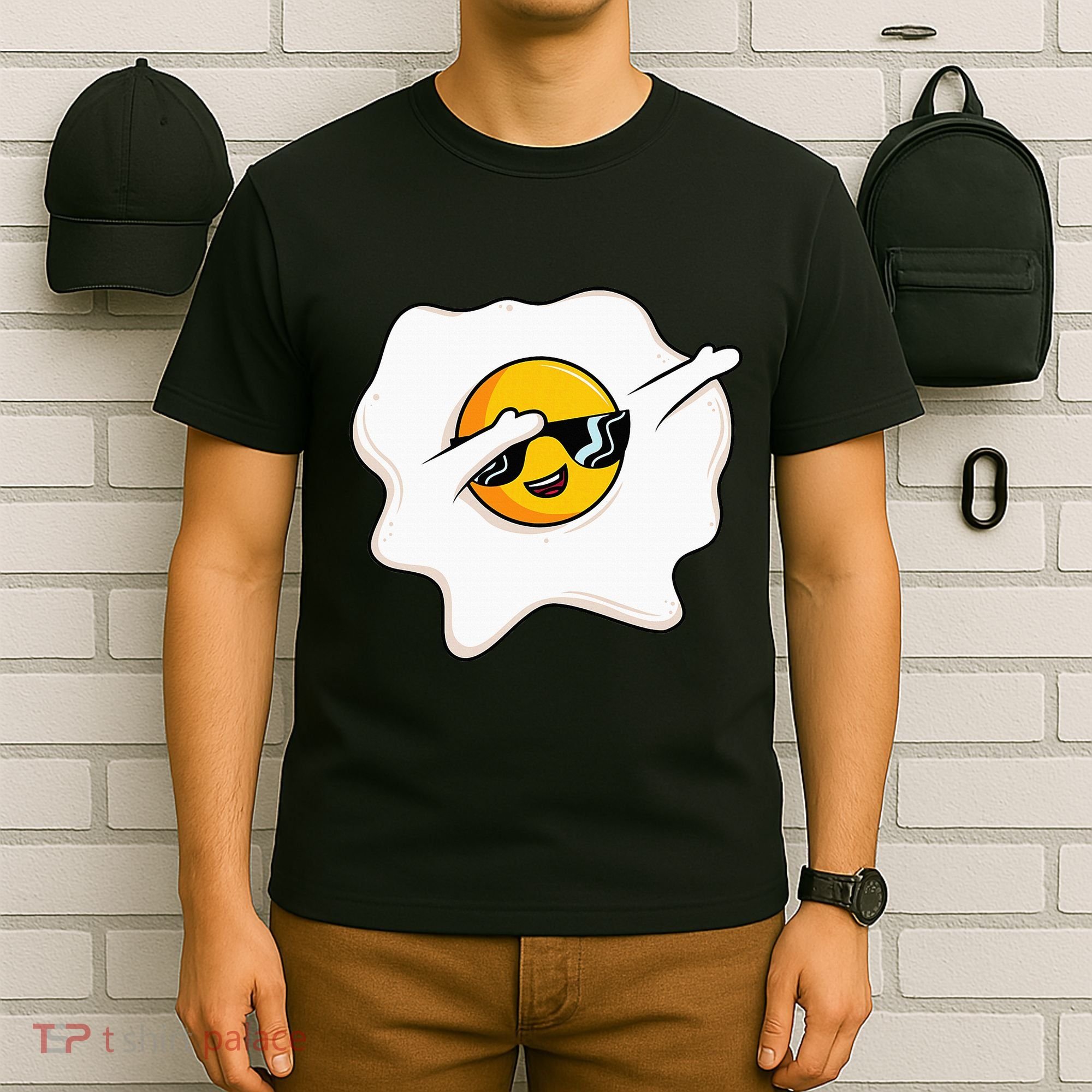 Dab Dabbing Egg Funny Fried Egg T-Shirt