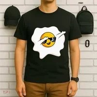 Dab Dabbing Egg Funny Fried Egg T-Shirt thumb 6