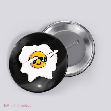 Dab Dabbing Egg Funny Fried Egg Button