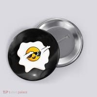 Dab Dabbing Egg Funny Fried Egg Button thumb 0