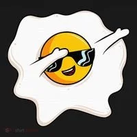 Dab Dabbing Egg Funny Fried Egg Coaster thumb 2