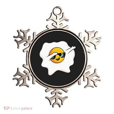 Dab Dabbing Egg Funny Fried Egg Ornament