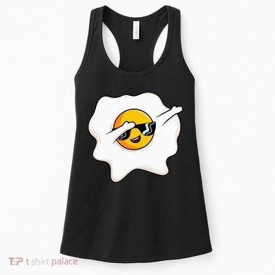 Dab Dabbing Egg Funny Fried Egg Women's Tank Top