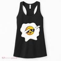 Dab Dabbing Egg Funny Fried Egg Women's Tank Top thumb 0