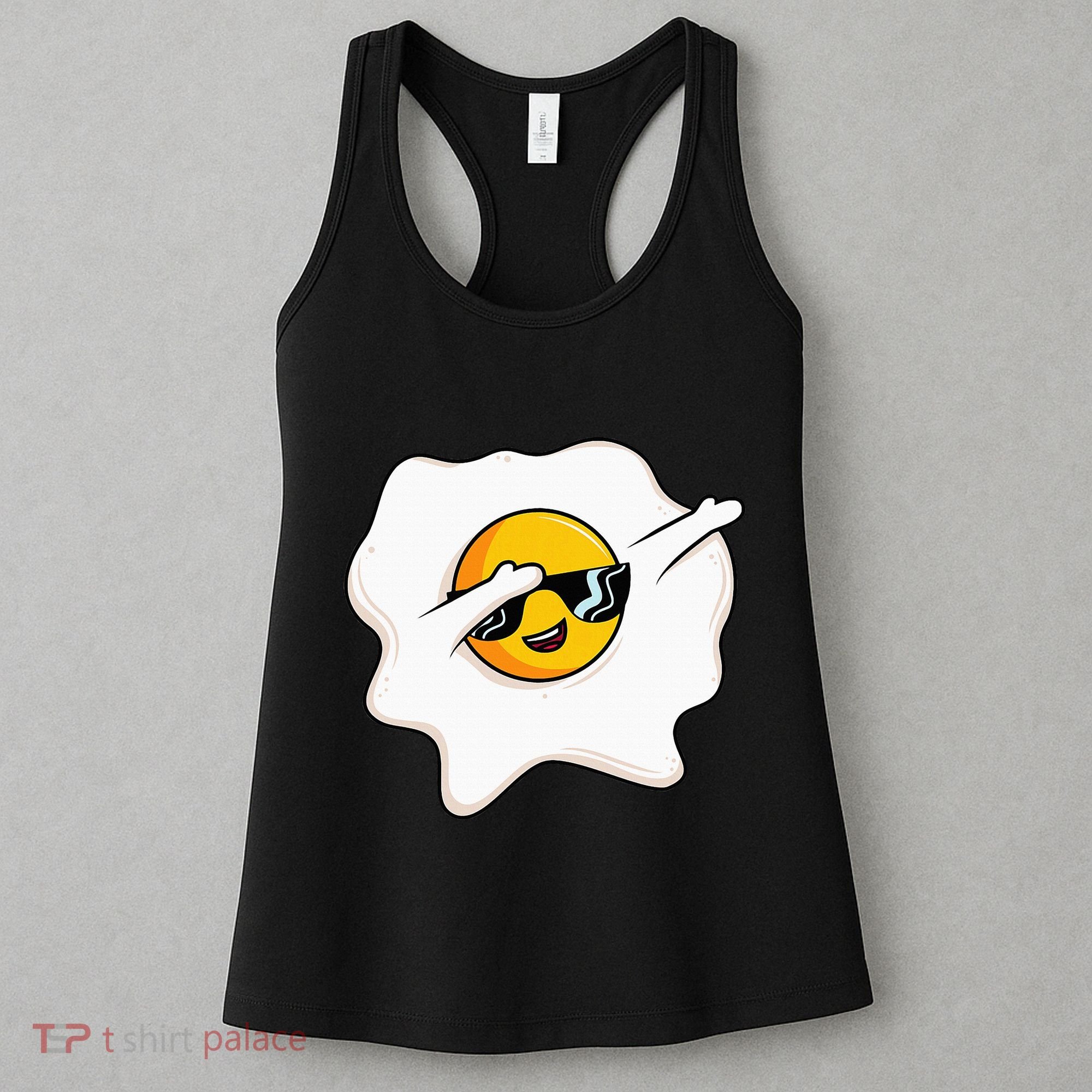 Dab Dabbing Egg Funny Fried Egg Women's Tank Top