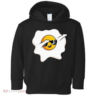 Dab Dabbing Egg Funny Fried Egg Toddler Hoodie