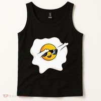 Dab Dabbing Egg Funny Fried Egg Tank Top thumb 2