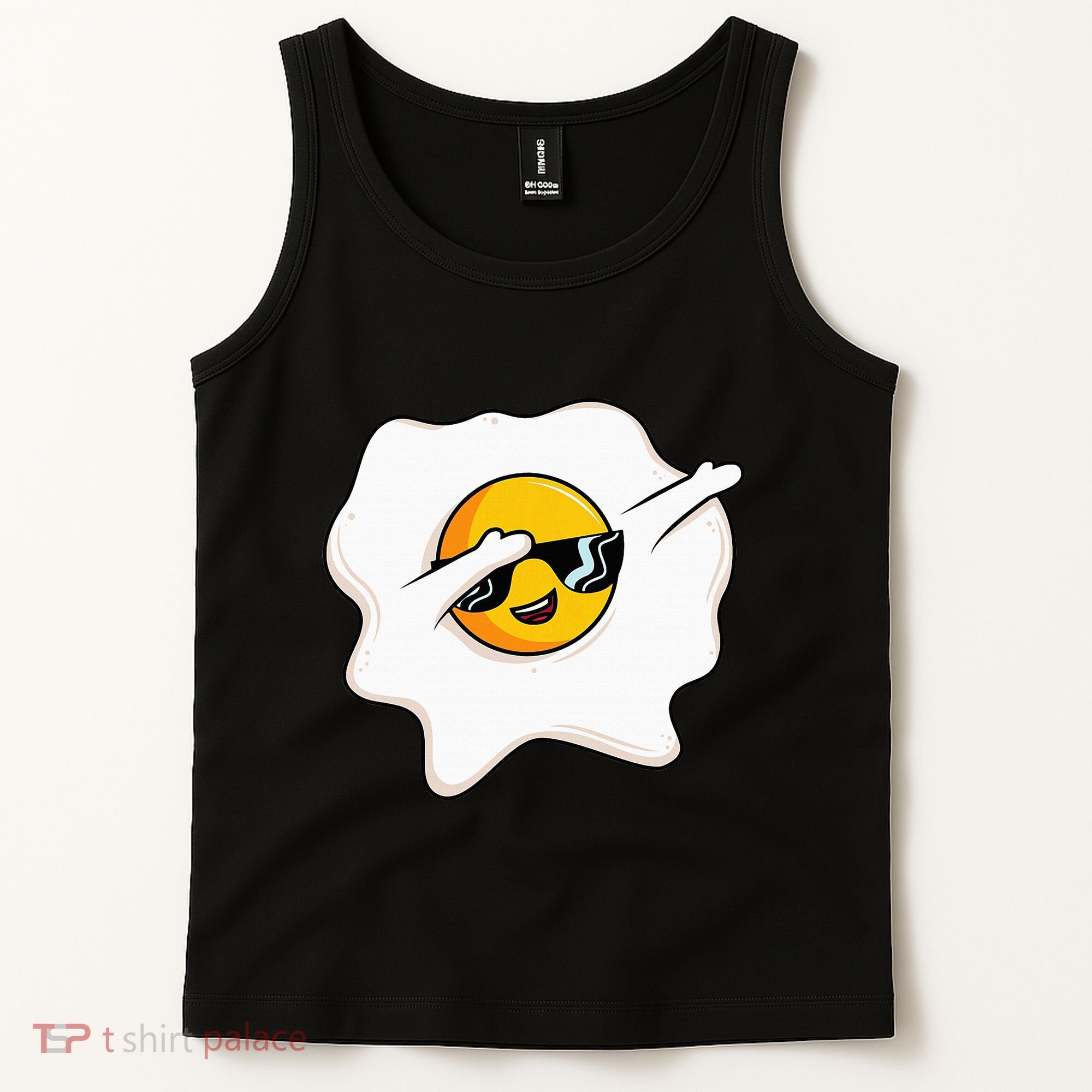Dab Dabbing Egg Funny Fried Egg Tank Top