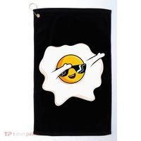 Dab Dabbing Egg Funny Fried Egg Golf Towel thumb 0