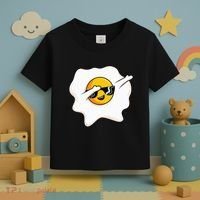 Dab Dabbing Egg Funny Fried Egg Toddler T-Shirt thumb 3